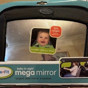 Safe Fit  Baby In-Sight Mega Mirror - Black